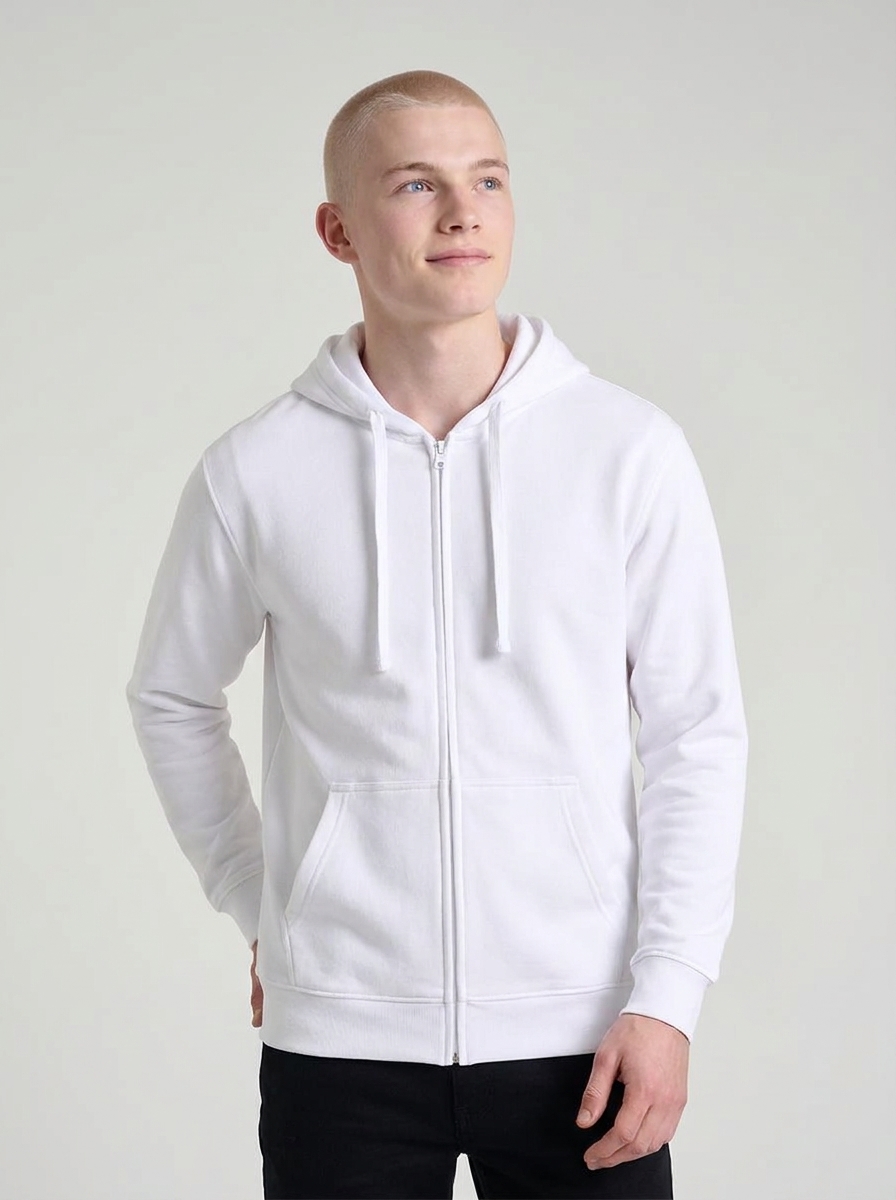 FELPA CON ZIP GARZATA